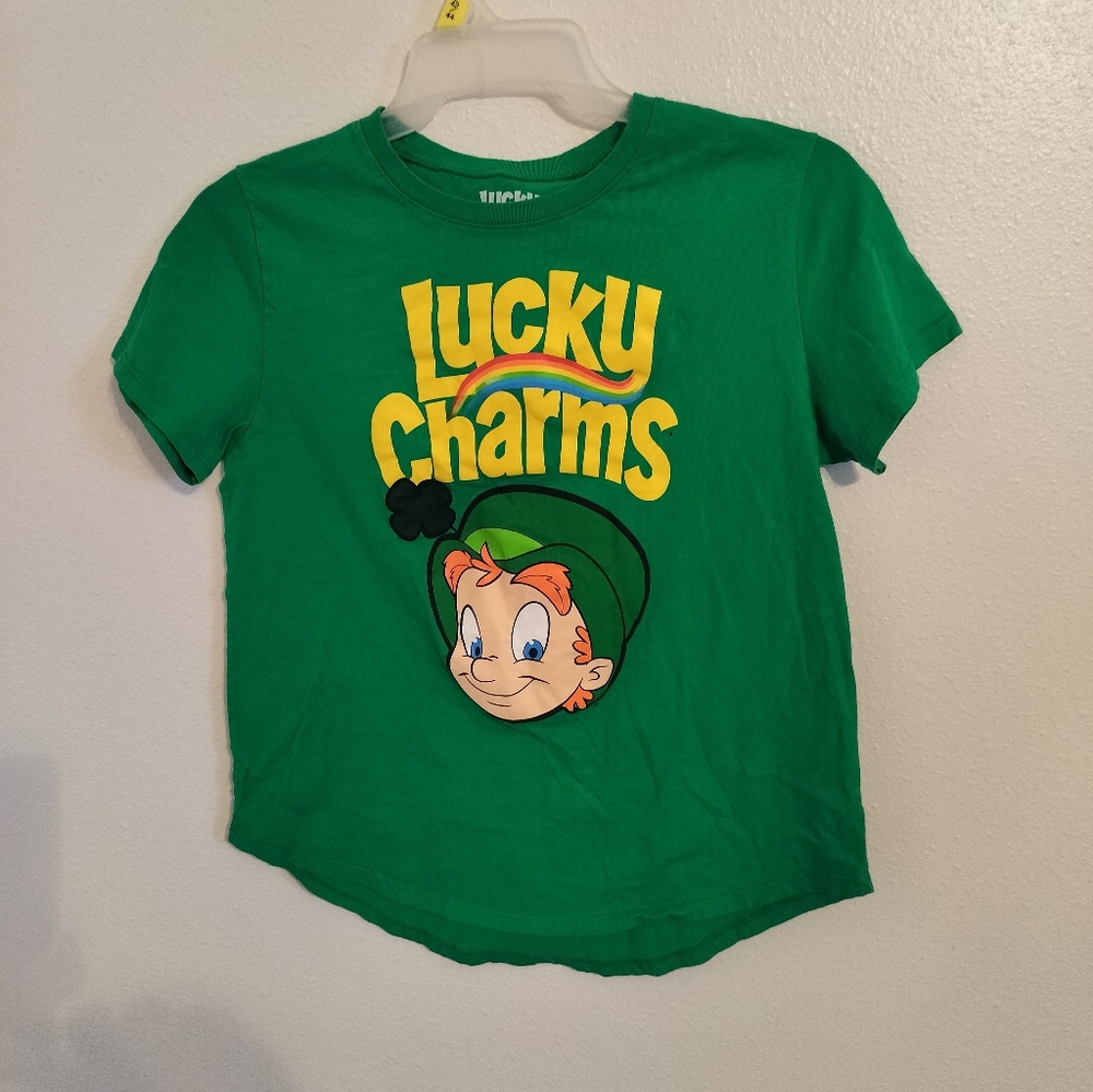 Lucky Charms Tshirt Kelly Green Womens Size XL Nostalgic, Playful, Retro